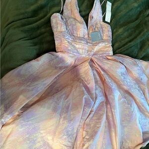 Elegant Pink and Purple Gown Bradley Mischka